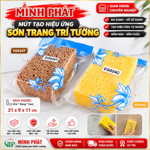 Bọt Biển Tạo Hiệu Ứng Sơn Trang Trí Tường Nhân Tạo Minh Phát Hình Chữ Nhật