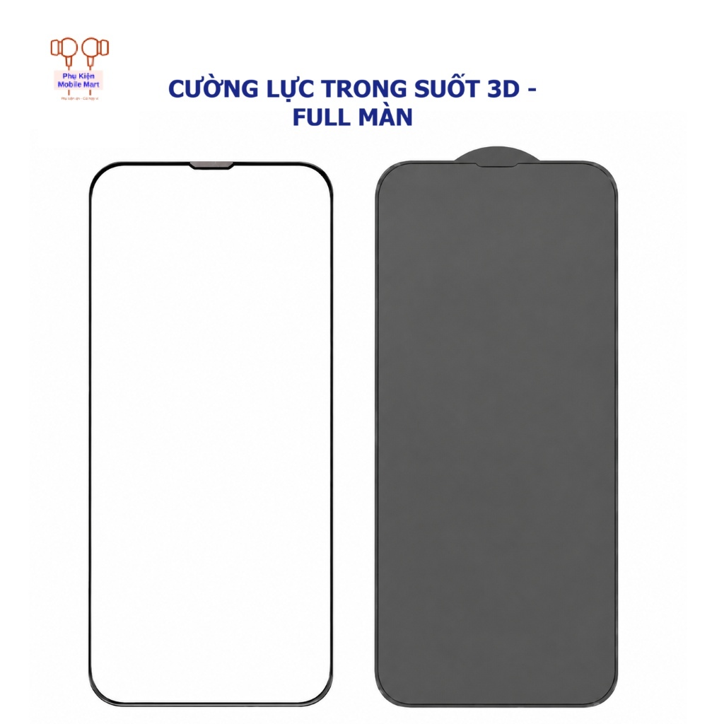 Kính Cường Lực iPhone 3D Chống Trầy Xước 9H – Full Màn, Dán Dễ