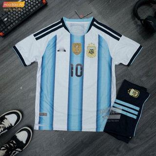 Bô Quần Áo bóng đá WC 2026 Argentina - Vải thái cao cấp - Áo Messi số 10 argentina mẫu mới