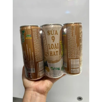 Lốc 6 lon Sữa gạo rang_Sữa đậu nành_sữa bắp non_sữa 9 loại hạt_Sữa gạo Lứt