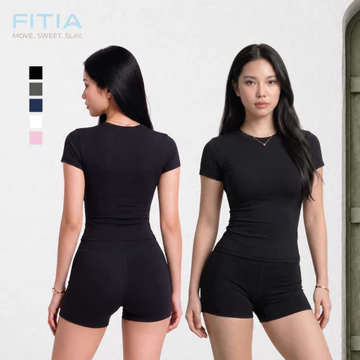 Bộ Đồ Tập Gym Nữ Fitia FITS1 Áo Tập Gym Nữ Quần Short Đồ Tập Yoga Pilates Nhanh Khô
