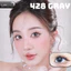Lens mắt 428 Brown màu nâu trơn tự nhiên, không viền, size nhỏ - thương hiệu LUNA EYES