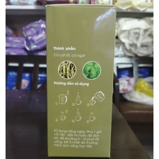 Hộp 40 gói trà thảo mộc Bảo Khang trà Củ Cát Lòi thanh nhiệt, lợi tiểu, tiêu thũng, và hỗ trợ giảm viêm