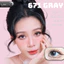 Lens mắt 671 Violet màu tím filter không viền tự nhiên, size nhỏ - brand LUNA EYES