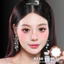 Lens mắt 146 Black màu đen viền hoa tự nhiên giãn tròng, size vừa, thương hiệu LUNA EYES