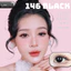 Lens mắt 146 Black màu đen viền hoa tự nhiên giãn tròng, size vừa, thương hiệu LUNA EYES