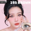 Lens mắt 193 Brown màu nâu tây nổi bật, không viền, size nhỏ - thương hiệu LUNA EYES