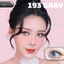 Lens mắt 474 Gray màu xám sáng vân tia, không viền, size nhỏ - thương hiệu LUNA EYES