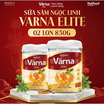 [CHÍNH HÃNG] - Combo Sữa Bột Varna Elite 850G Sâm Ngọc Linh Hỗ trợ Tăng Cường Sức Khỏe, Bồi Bổ Cơ Thể
