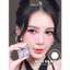 Lens mắt 573 Black màu đen vân tia giãn tròng tự nhiên, size lớn, thương hiệu LUNA EYES