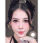Lens mắt 573 Black màu đen vân tia giãn tròng tự nhiên, size lớn, thương hiệu LUNA EYES