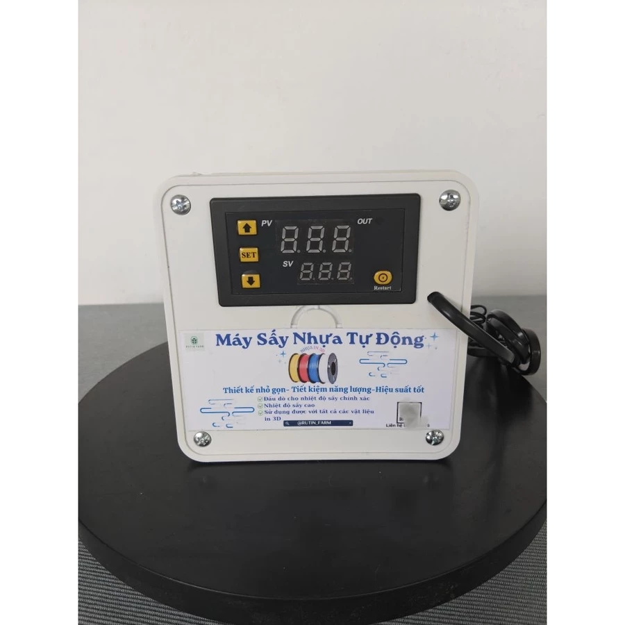 Máy sấy nhựa in 3D tự động RUTIN FARM màn hình LED kép