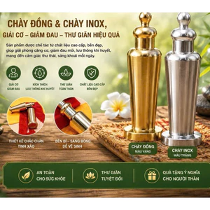 Chày Đồng Giải Cơ, Chày Kim Cương Hội Quán Diện Chẩn Chày giải cơ - Tặng kèm túi gấm bảo quản