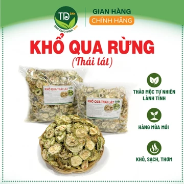 [01 kg] Khổ qua rừng sấy khô (mướp đắng rừng sấy khô) chính hiệu, hàng mùa vụ mới, khô, sạch, thơm