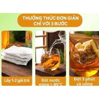 Túi 50 gói trà giải rượu mát gan Bảo khang, hổ trợ giải độc gan,lợi tiểu,nóng trong người