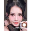 Lens mắt 166 Choco màu nâu socola vân tia tự nhiên, size lớn - thương hiệu LUNA EYES