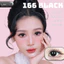 Lens mắt 166 Choco màu nâu socola vân tia tự nhiên, size lớn - thương hiệu LUNA EYES