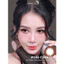 Lens mắt 166 Choco màu nâu socola vân tia tự nhiên, size lớn - thương hiệu LUNA EYES