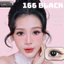 Lens mắt 166 Choco màu nâu socola vân tia tự nhiên, size lớn - thương hiệu LUNA EYES