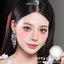 Lens mắt 773 Gray màu xám light nâu đối xứng, viền đen, size vừa - thương hiệu LUNA EYES