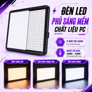 ĐÈN LED VUASI 6-8 INCH HỖ TRỢ CHỤP ẢNH QUAY VIDEO, LIVESTREAM SIÊU SÁNG TẶNG KÈM TẤM LỌC MÀU