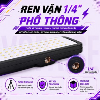 ĐÈN LED VUASI 6-8 INCH HỖ TRỢ CHỤP ẢNH QUAY VIDEO, LIVESTREAM SIÊU SÁNG TẶNG KÈM TẤM LỌC MÀU