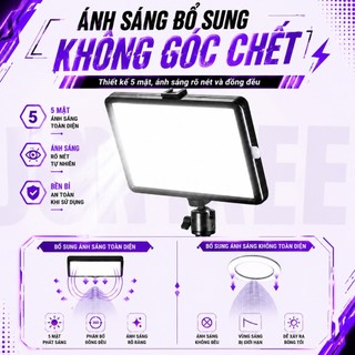 ĐÈN LED VUASI 6-8 INCH HỖ TRỢ CHỤP ẢNH QUAY VIDEO, LIVESTREAM SIÊU SÁNG TẶNG KÈM TẤM LỌC MÀU