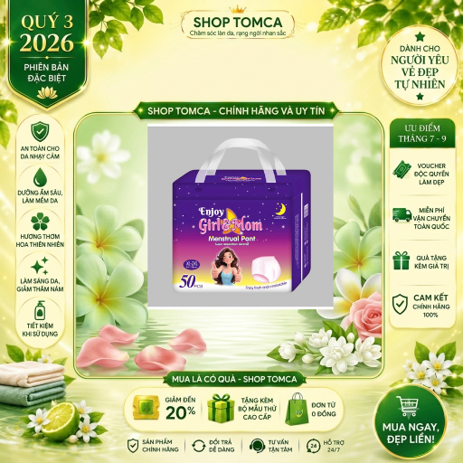 Combo 1 gói BVS dạng quần Enjoy gói đại- siêu bự siêu tiết kiệm (50 quần)