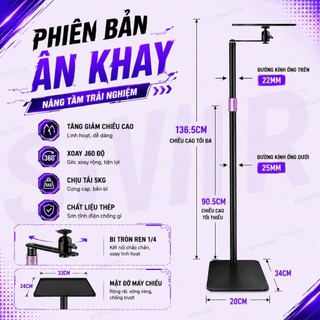 Giá đỡ Máy Chiếu Di Động VUASI Cao Cấp 2IN1 - Khay Thép Sơn Tĩnh Điện, Điều Chỉnh Độ Cao Linh Hoạt