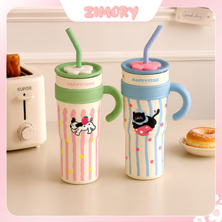 Ly giữ nhiệt happy 1200ml hoạt tiết hoạt hình - ZIMORY