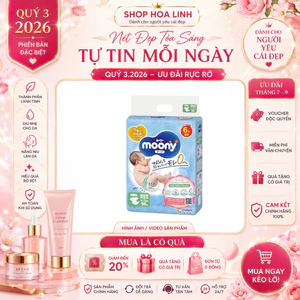 Hot: Bỉm Tã MOONY XANH/ NATURAL ( Trắng) ĐỦ SIZE