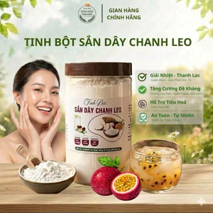 Tinh Bột Sắn Dây Chanh Leo Thảo Mộc Organic Hộp 500g - Giải Nhiệt Mùa Hè, Đập Tan Cơn Khát Giảm Nóng Trong, Mụn Nhọt