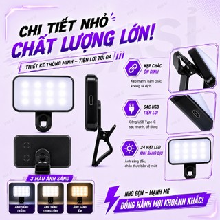 Đèn led mini  VUASI chữ nhật siêu sáng cầm tay hỗ trợ ánh sáng cho quay video chụp ảnh livestream