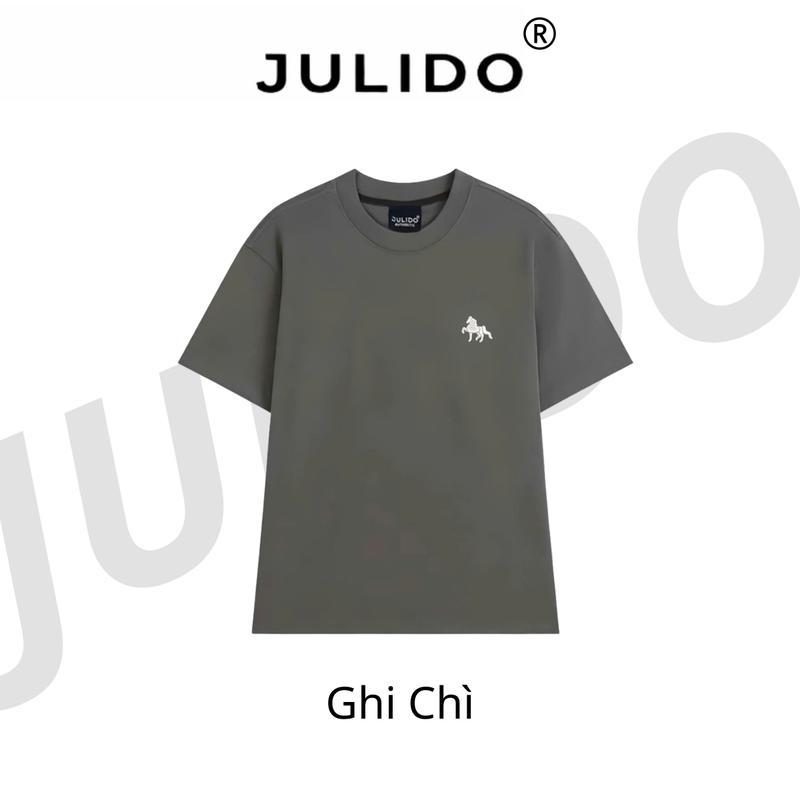 Áo Thun Nam, Nữ Form Rộng Basic Cotton Mềm Thêu Logo Ngựa, Áo Unisex Tay Ngắn Thấm Hút Mồ Hôi Hotrend