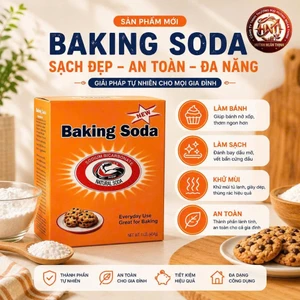 Baking soda Natural 454gr nguyên liệu nhập khẩu Mỹ, hàng chính hãng dùng làm phụ gia thực phẩm