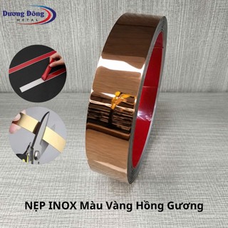Nẹp La 4cm Cuộn inox Dài 5m Trang Trí Nội Thất