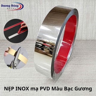 Nẹp La 4cm Cuộn inox Dài 5m Trang Trí Nội Thất