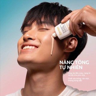Sữa Chống Nắng Vô Cơ Sen Hậu Giang - Tone up Beige Cocoon 50ml