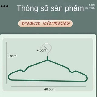 Móc Treo Quần Áo Bọc Nhựa Chống Trượt Cao Cấp - Móc Thép Chịu Lực, Chống Hằn Vai, Treo Áo Váy Quần Tiết Kiệm Diện Tích