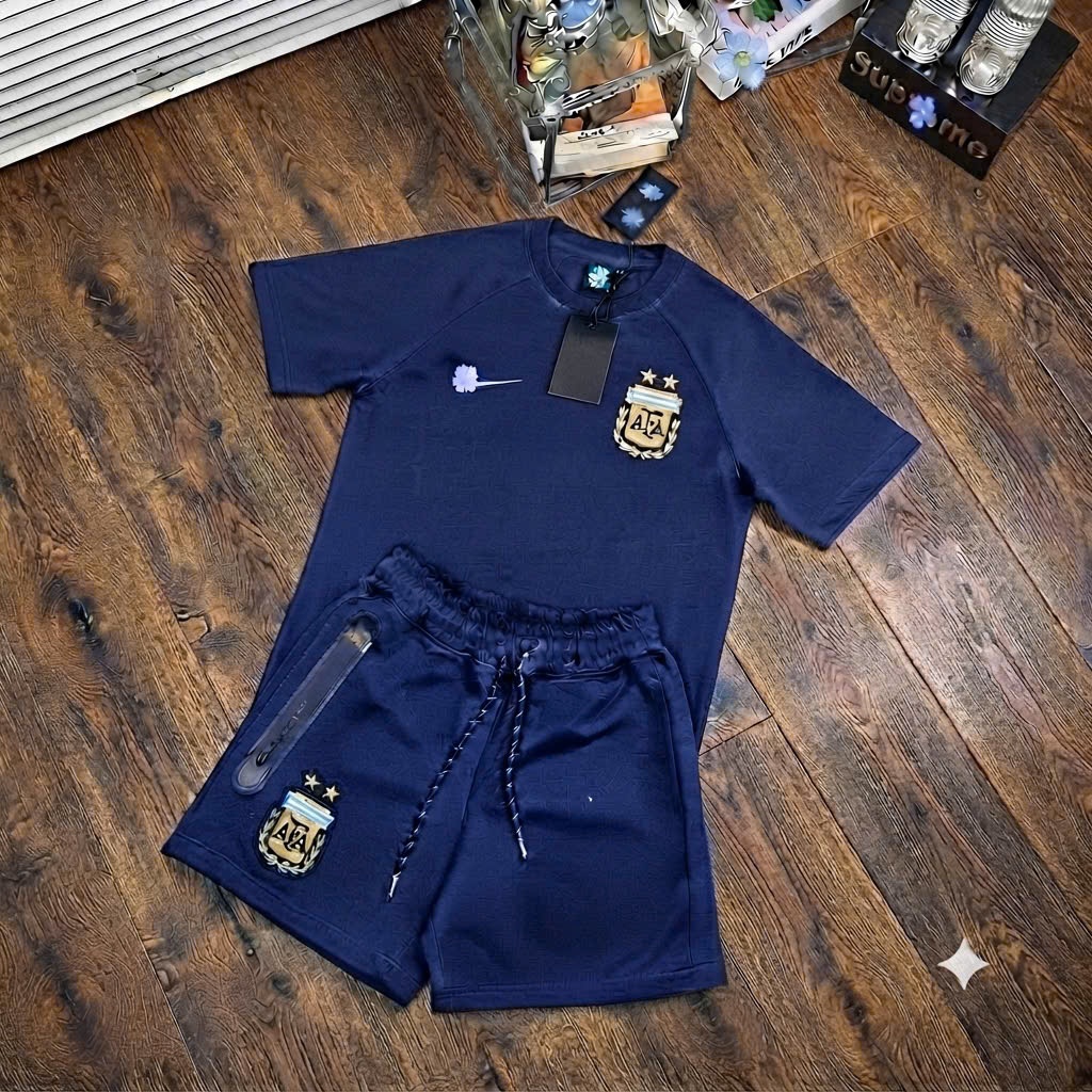 Set Bộ Cộc Nam Mùa Hè Đổi Tuyển Agentina anh M10 in LOGO Sắc Nét  Siêu nét Hàng Cao cấp Quảng Châu
