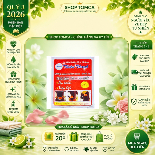 Miếng dán giữ nhiệt THIÊN THANH giữ ấm cơ thể hộp 10 miếng