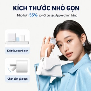 Củ sạc Anker Zolo 30W, model A2698, 1 cổng USB C, công nghệ GaN siêu mát, chuẩn sạc IQ3/PD