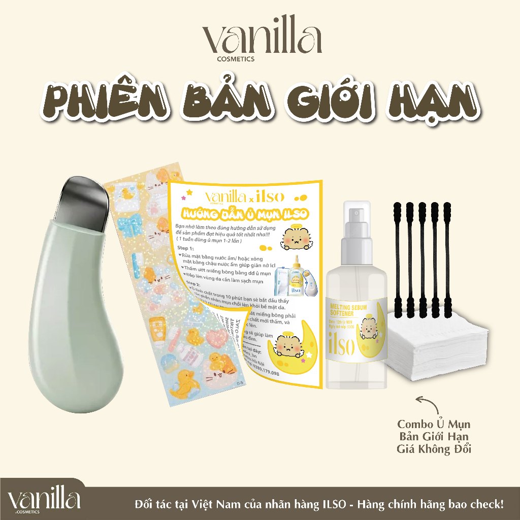 [BẢN GIỚI HẠN]Tinh Chất Ủ Mụn Đầu Đen Làm Mềm Sợi Bã Nhờn ILSO Super Melting Sebum Softener CHIẾT CHÍNH HÃNG VANILLA COS