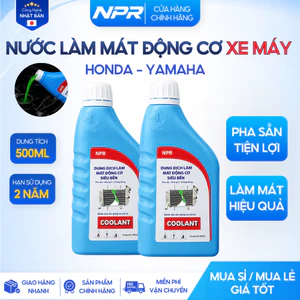 Nước Làm Mát Xe Máy Pha Sẵn - Nước Mát Honda Yamaha NPR 500ML Chống Đông Chống Gỉ, Tản Nhiệt Nhanh
