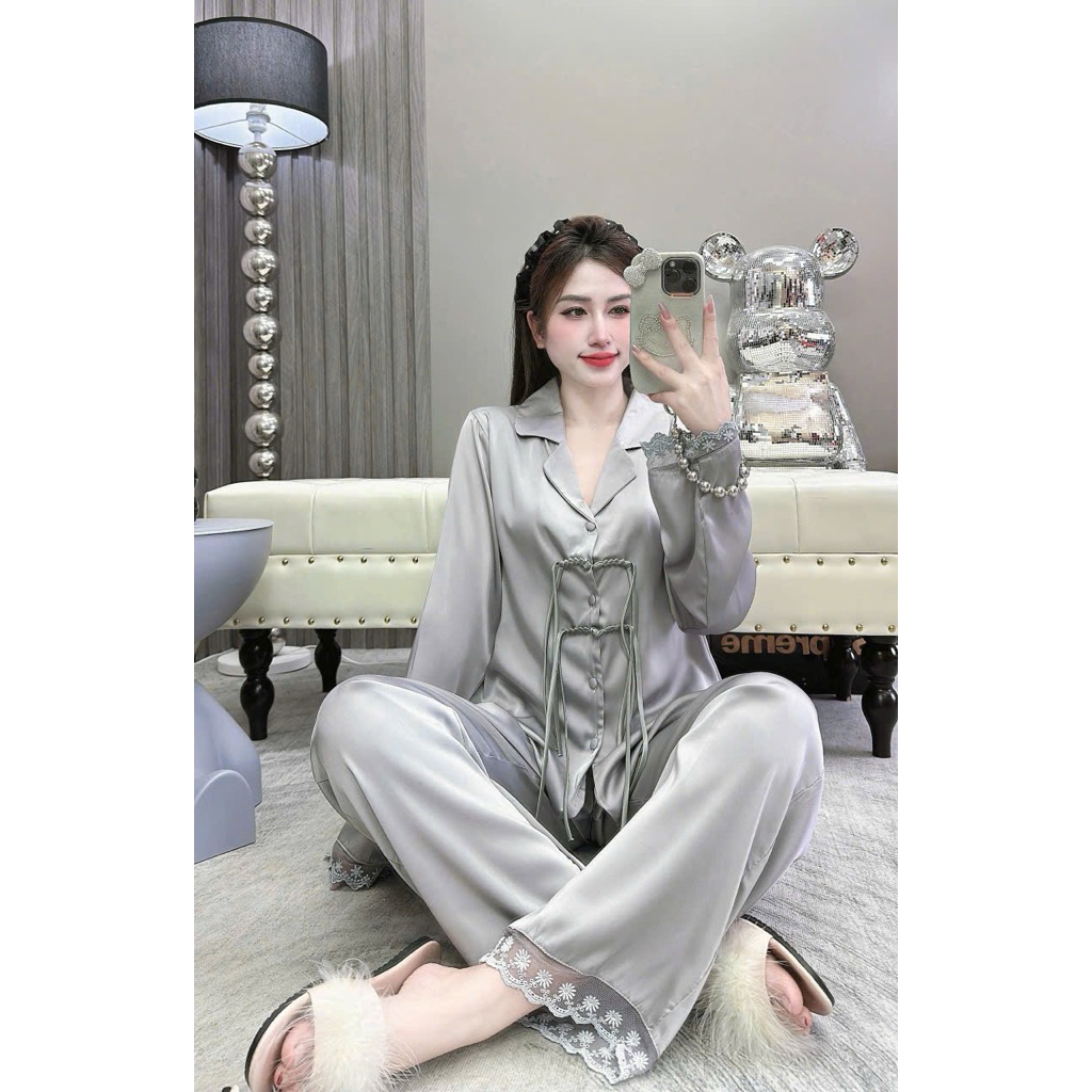 (40-60kg) Bộ Lụa Latin tơ tằm chất lụa mềm mịn mắt;