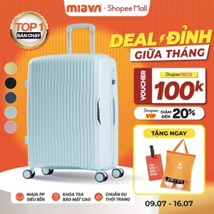 Vali Kéo MIAvn Larita ROTA - Size 20/24/28, Nhựa PP Dẻo Siêu Bền, Hạn Chế Bể, Khoá TSA, Bảo Hành Trọn Đời