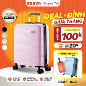Vali Kéo MIAvn Pisani LANI - Size 20/24/28, Nhựa PP Dẻo Siêu Bền, Hạn Chế Bể Vỡ, Khoá TSA, Bảo Hành Trọn Đời