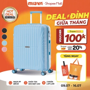 Vali Kéo MIAvn Larita JUDEN - Size 20/24/28, Nhựa PP Siêu Bền, Hạn Chế Va Đập, Khoá TSA, Bảo Hành Trọn Đời