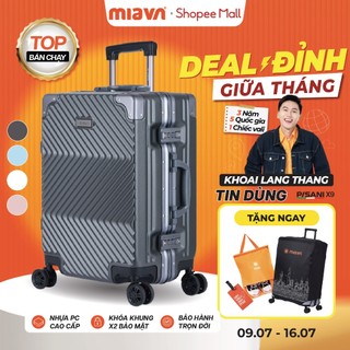[🔥TOP BÁN CHẠY] Vali Khoá Khung MIAvn Pisani X9 - Size 20/24/28, Nhựa PC Cao Cấp, Khoá Khung Bảo Mật Cao
