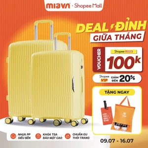 2 Vali Kéo MIA Du Lịch Larita ROTA - Size 20/24/28, Nhựa PP Hạn Chế Bể Vỡ, Khoá TSA Bảo Mật Cao